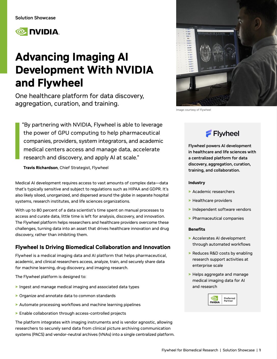 Advancing Imaging AI Development With NVIDIA and Flywheel