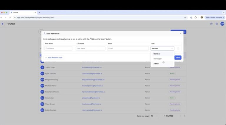 Inviting Users to Flywheel