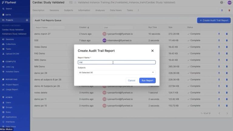 Flywheel Audit Trail Module Demo