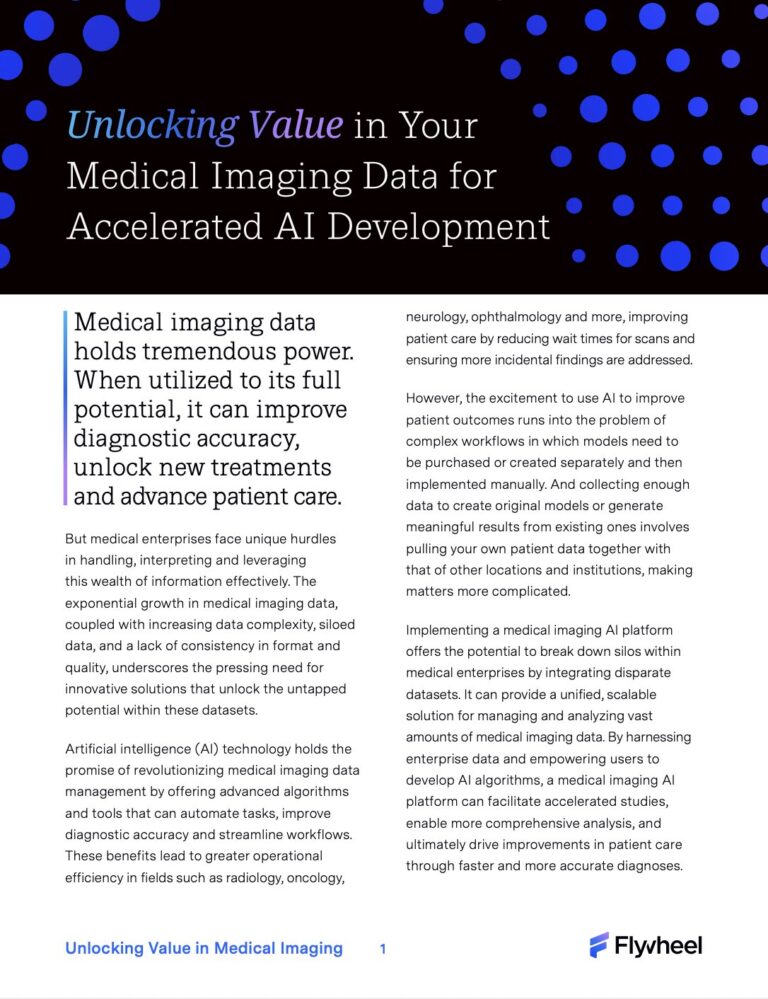 White Paper: Unlocking Value in Your Medical Imaging Data for Accelerated AI Development