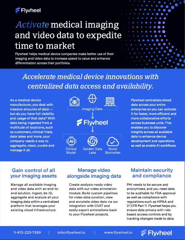 Flywheel for Medical Devices One-Pager
